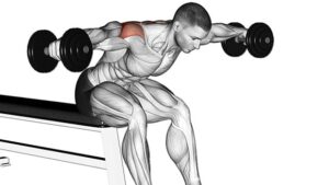 Bent-Over Dumbbell Raise For Shoulder Workout At Home