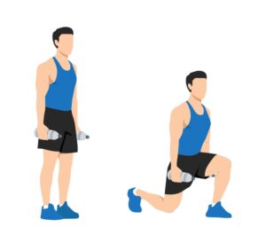 Lunge with Hip Opener warm-up exercises